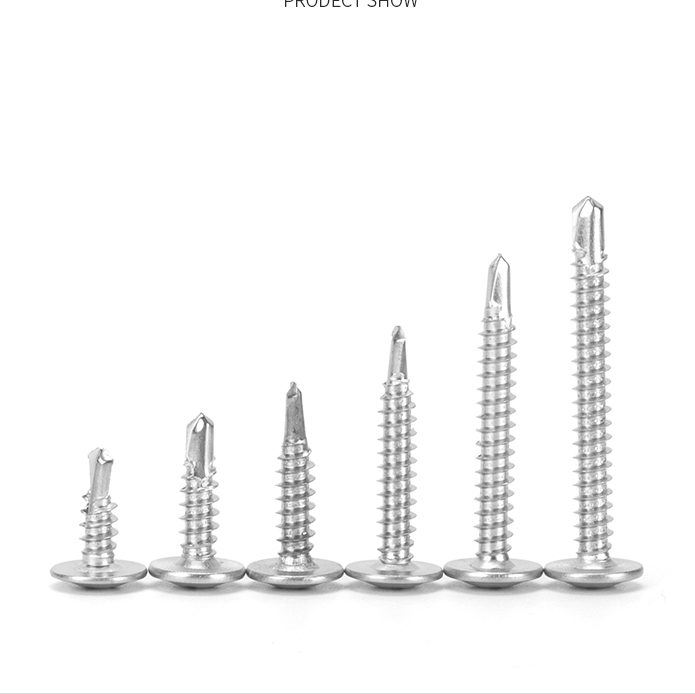 Customized cross recessed truss of head steel/stainless steel M3 M4 M5 M6 Factory supply Zinc plated truss head self drilling screws 2