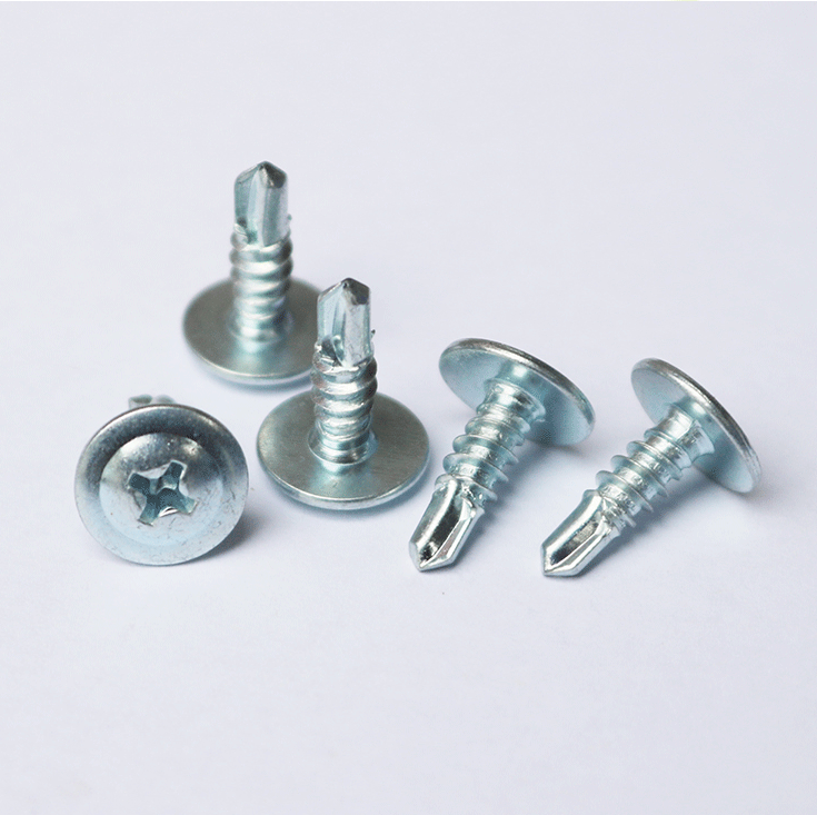 Customized cross recessed truss of head steel/stainless steel M3 M4 M5 M6 Factory supply Zinc plated truss head self drilling screws 4