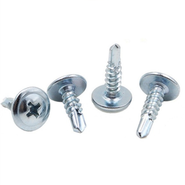 Customized cross recessed truss of head steel/stainless steel M3 M4 M5 M6 Factory supply Zinc plated truss head self drilling screws 5