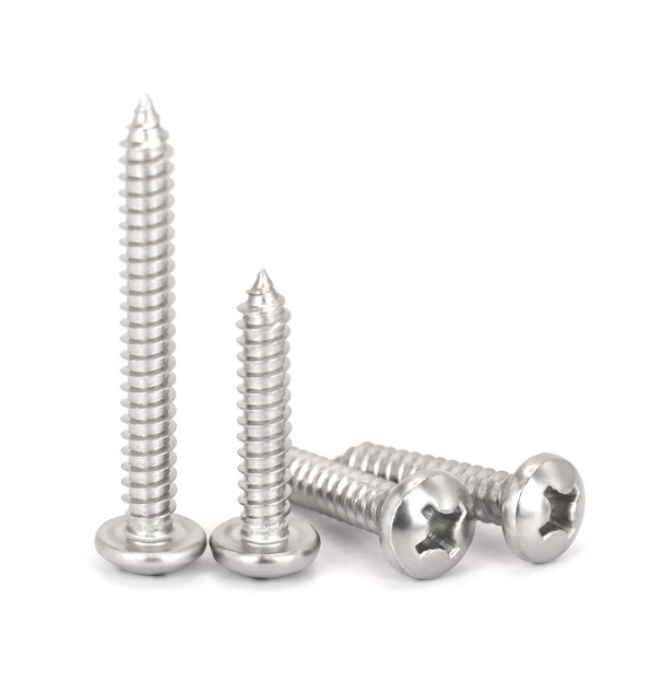DIN7981 A2-20H Cross Recessed 304 Stainless Steel Pan Head Self Tapping Screws 1