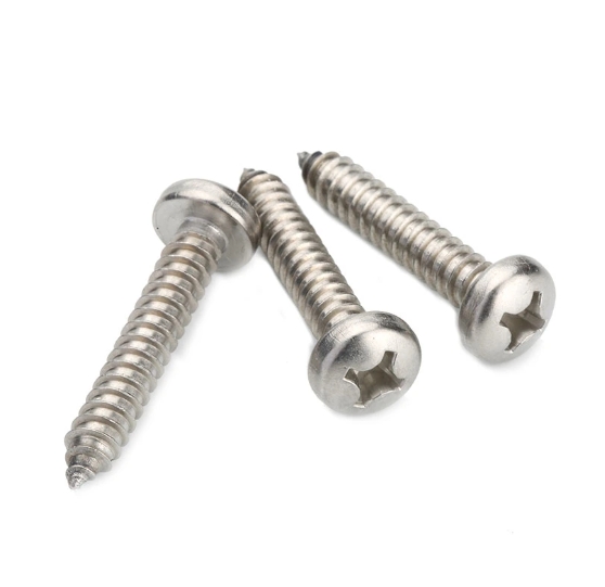 Phillips Pan Head Self-Tapping Screw Stainless Steel 304/316 Round Head Self-Tapping Screw 2