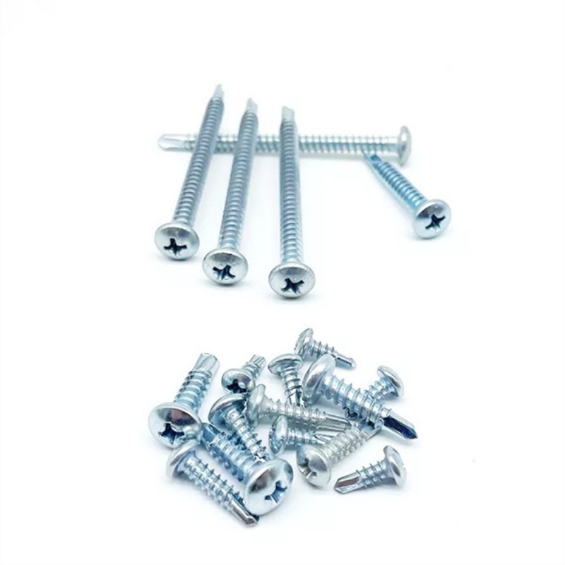 Zinc Plated Carbon Steel Pan Head Self Drilling Screw 3