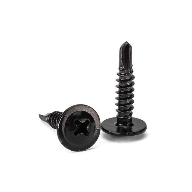 Black Oxide Carbon Steel Truss Head Self-Drilling Screws 1