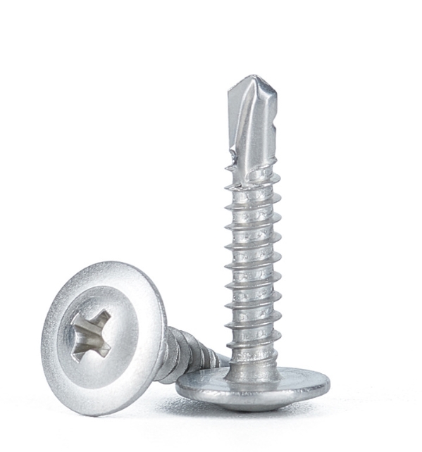 Corrosion Resistant Self-Drilling Screws with Built-in Washer (Stainless Steel) 1