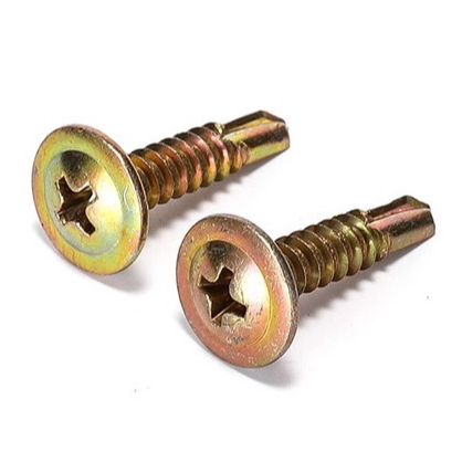 Made in China Carbon Steel Yellow Zinc Plated Galvanized Truss Head Self Drilling Screw