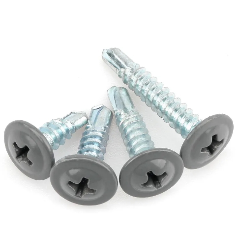 Zinc Plated Truss Head Washer Self-Drilling Screws Grey Cross Recessed Head Self-Tapping Bolts Phillips Notch Drill Screw 1