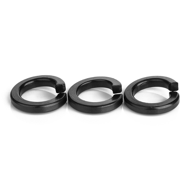 Matte Black Oxide Lock Washers for Decorative Indoor Use