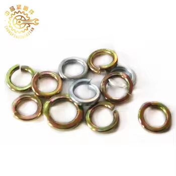 Wholesale Spring Washers DIN127 Steel Spring Lock Washers Spring Gasket Yellow Zinc Plated Gold 2